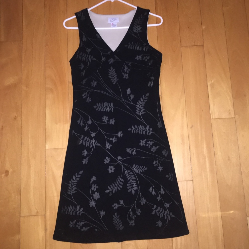 Floral Black Ann Taylor LOFT Dress